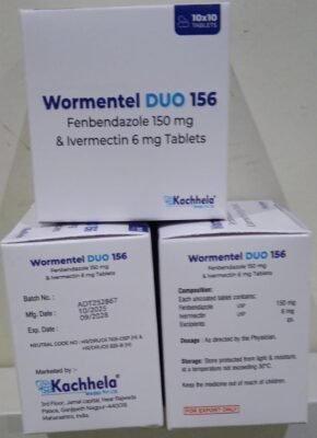Fenbendazole 150mg & Ivermectin 6mg (Wormentel Duo 156 )